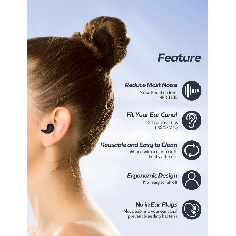 Earplugs Manufacturer - Wholesale Custom Logo Safety Hearing Protection High Fidelity Filter Silicone for Sleeping