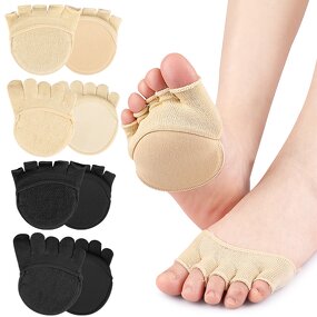 Toe Topper Liner Socks Manufacturer - Sponge Cushion No Show Women's Toeless Half for High Heels Sandals