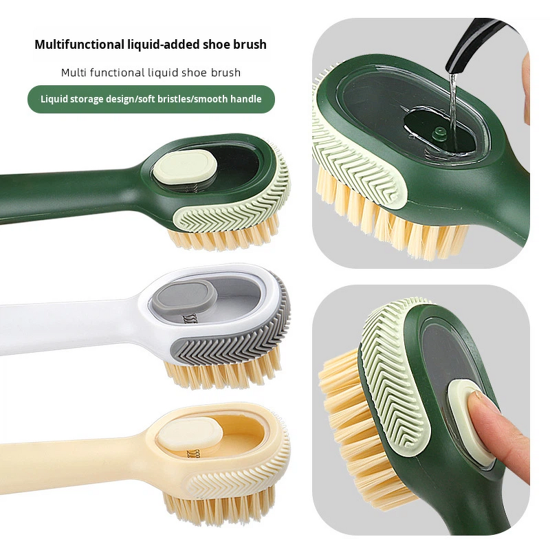 Shoe Cleaning Brush Manufacturer - Liquid Dispenser Laundry Brush for Stains on Clothes Multi Purpose