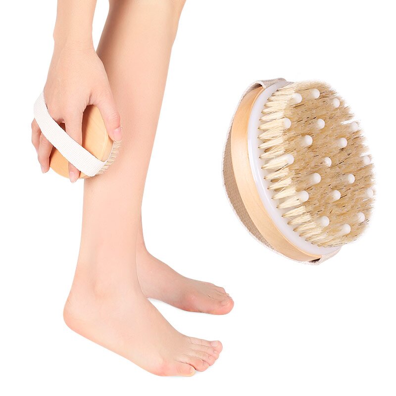 Body Scrub Brush Manufacturer - Exfoliator for Cellulite Lymphatic Dry Brushing for Massage Gentle Massage Nodes