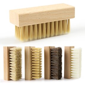 Horse Hair Brush Manufacturer - Solid Wood Square for Shoe Care Soft Wool Leather Shoe Seat Polishing Dust Removal Washing