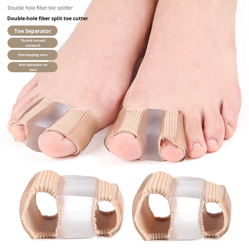 Bunion Toe Separators Manufacturer - for Overlapping Toes Women Men Gel Toe Spacers Bunion Corrector with 2 Loops for Feet Toe Straightener