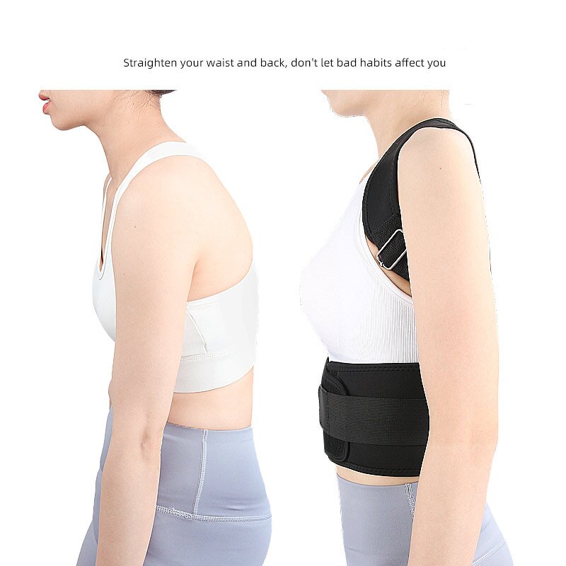 Back Brace Manufacturer - Neoprene Thoracic Posture Corrector Magnetic Lumbar Support Belt Adjustable Straps Unisex Shoulder Upright