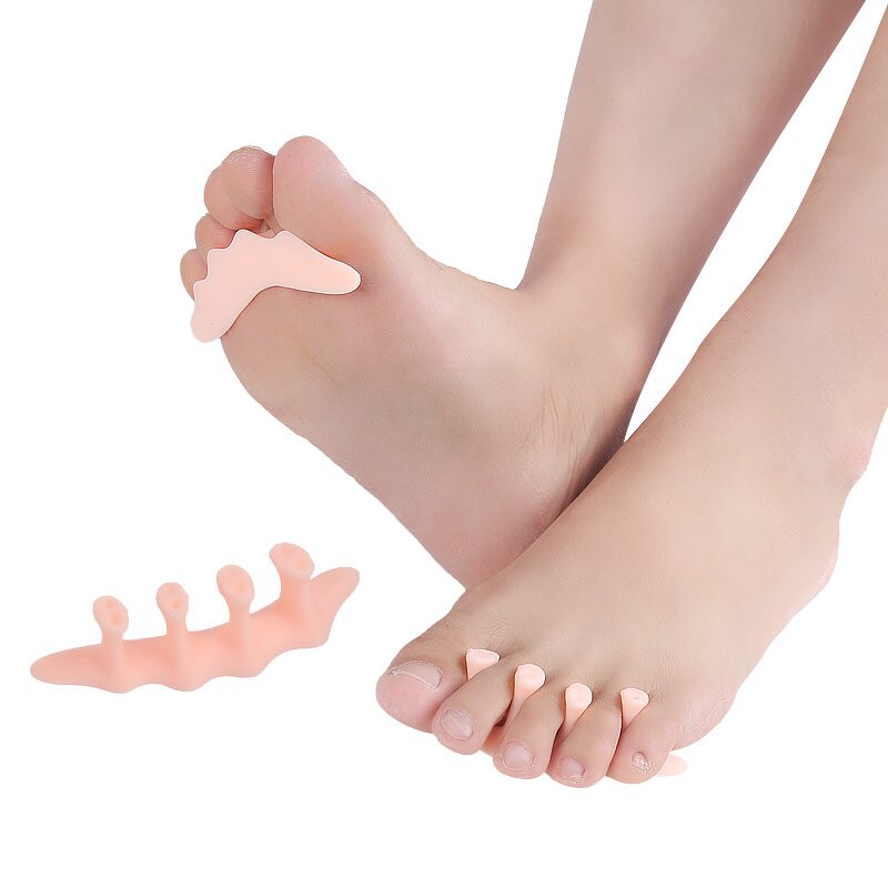 Hammertoe Corrector Manufacturer - Gel Pink Toe Straighteners Effective for Overlapping Curled Pinky Toes Protective Separator