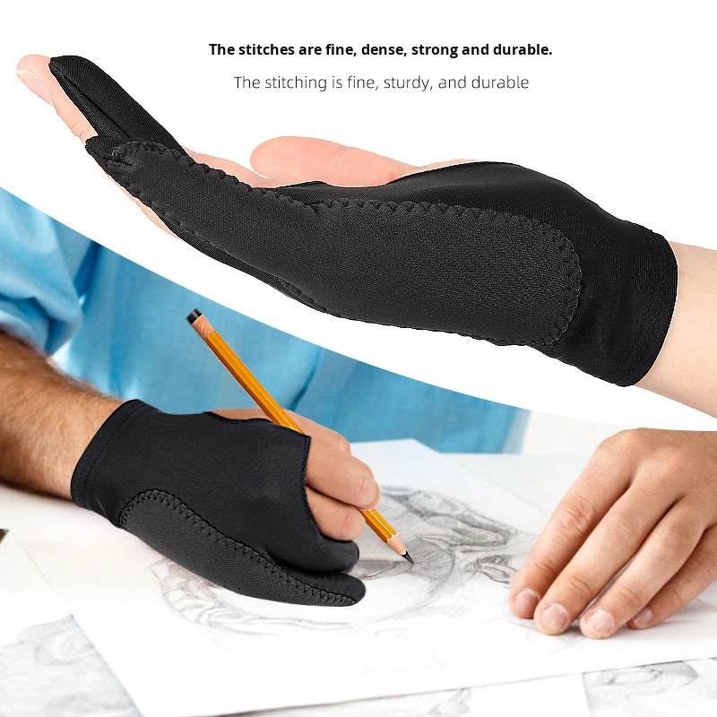 Artist Drawing Gloves Manufacturer - for Digital Tablet Paper Sketching Suitable for Left Right Hand Artist