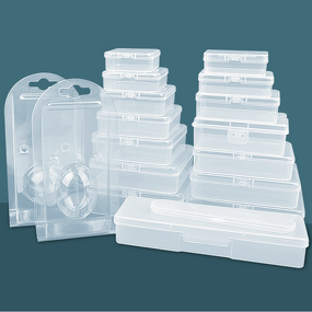 Storage Box Manufacturer - Transparent Plastic Rectangular Flip-Top Small Empty PP for Shoe Care Services Square Accessories Organizing
