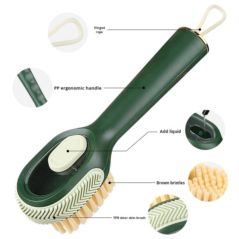 Shoe Cleaning Brush Manufacturer - Liquid Dispenser Laundry Brush for Stains on Clothes Multi Purpose