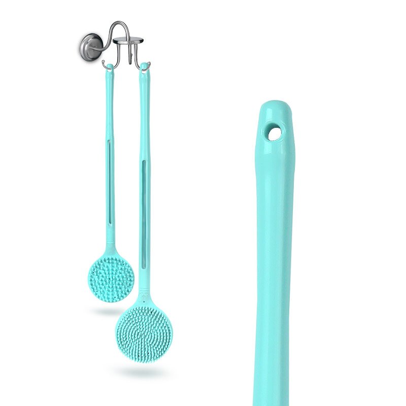 Bath Body Brush Manufacturer - Silicone for Exfoliating Long Handle Shower Soft Bristles Soft Silicone Back Scrubbers