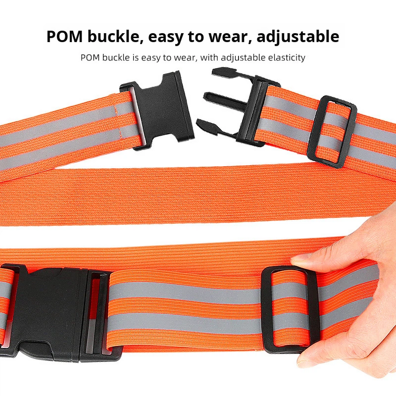 Reflective Belt Manufacturer - or Sash PT Belts Lights Visibility Adjustable Lightweight Tape Vest Waist Straps for Night Running Walking