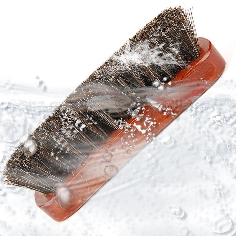 Shoe Shine Brush Manufacturer - Horsehair Horse Hair Bristles Wood Handle for Boots Shoes Leather Care