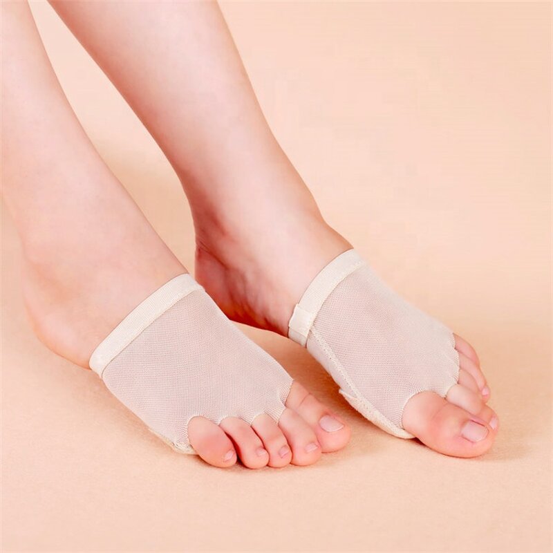 Dance Ballet Shoes Manufacturer - Canvas Lining Soft Comfortable Foot Pain Relief Women's Half Sole Genuine Leather Outsole Lyrical Paws Pad