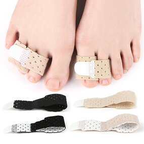 Hammer Toe Corrector Manufacturer - for Women Men Reusable Fabric Buddy Wraps for Broken Toes Cushioned Toe Splint Straightener