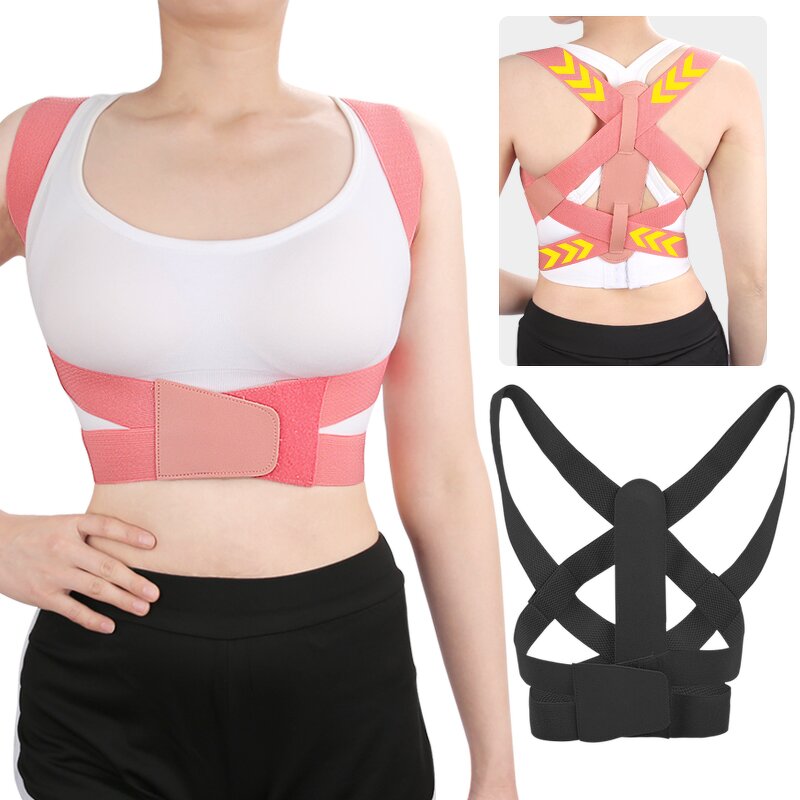 Posture Corrector Manufacturer - for Women Men Adjustable Upper Back Brace for Hunchback Support Upright Back Straightener