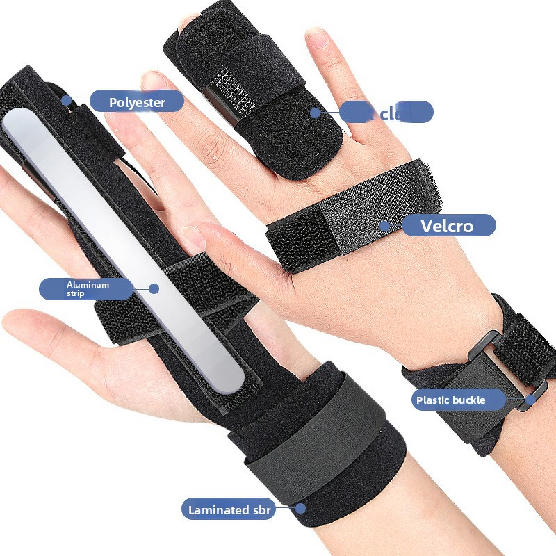 Trigger Finger Splint Manufacturer - Full Hand Wrist Brace Support Adjustable Locking Straightener Straightening Immobilizer Treatment