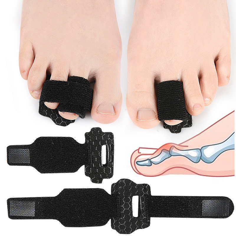 Hammer Toe Corrector Manufacturer - for Women Men Reusable Fabric Wraps for Broken Toes Cushioned Toe Splint for Protection