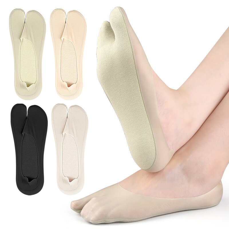 No-show Socks Manufacturer - Women Low Cut Japanese Style 2 Toe Split for Flip Flop Sandal