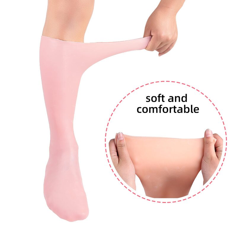 Silicone Moisturizing Socks Manufacturer - Anti Slip for Women Men Foot Spa Gel for Repairing Dry Feet Softening Rough Skin