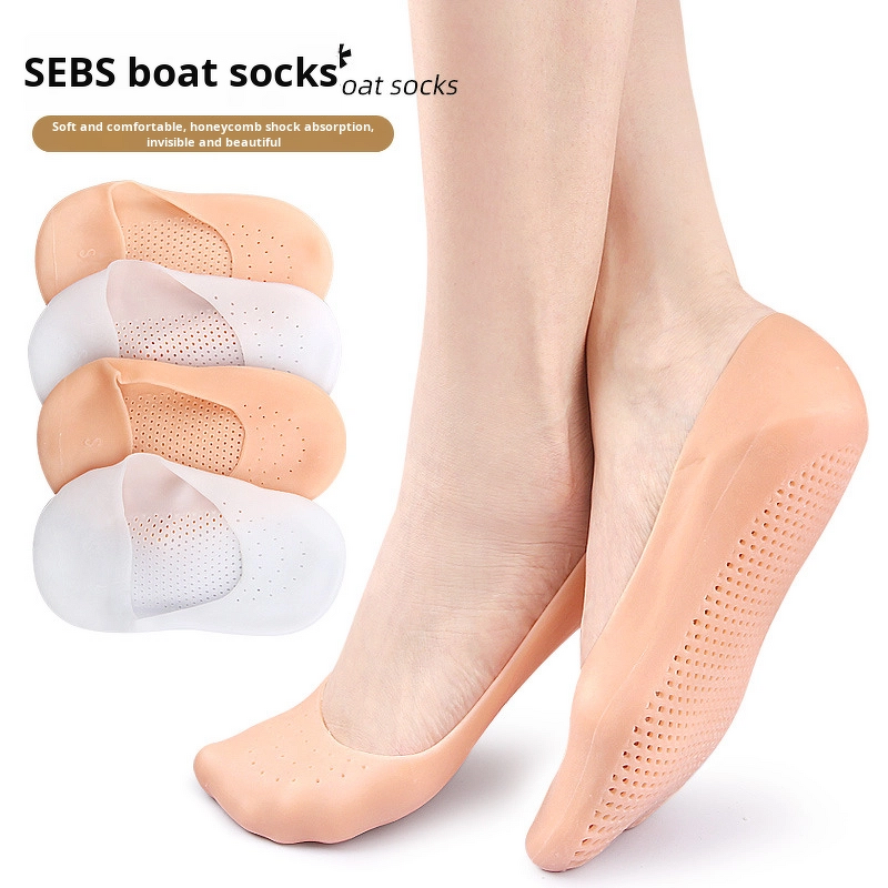 Gel Boat Socks Manufacturer - Porous Breathable Soft Sole Protective Covers for Men Women Height Increasing Insoles for Skin