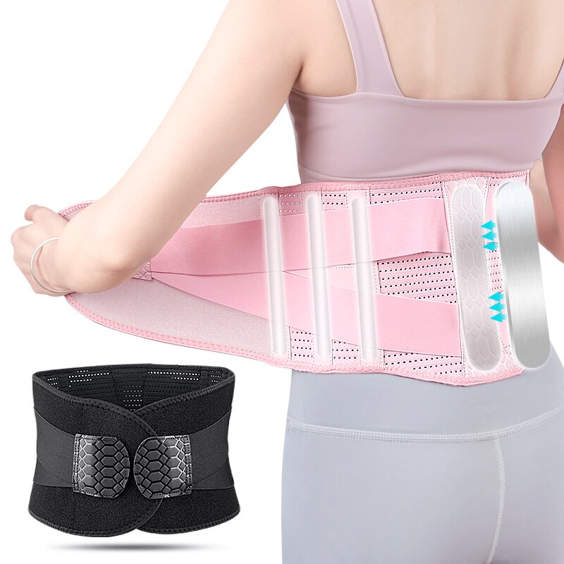 Back Brace Manufacturer - for Lower Back Pain Women with 7 Stays Adjustable Lumbar Support Belt for Pain Relief