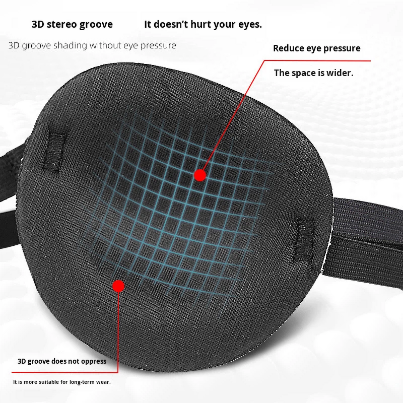 Eye Mask Manufacturer - Single 3D Stereo Comfort Sponge Shading Cover Training Pirate Toy Eye Patch for Children Adult Kids