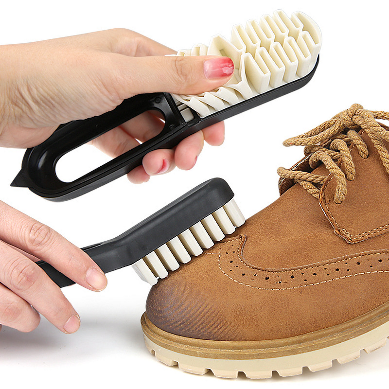 Shoe Cleaning Brush Manufacturer - Plastic Handle Suede Nubuck