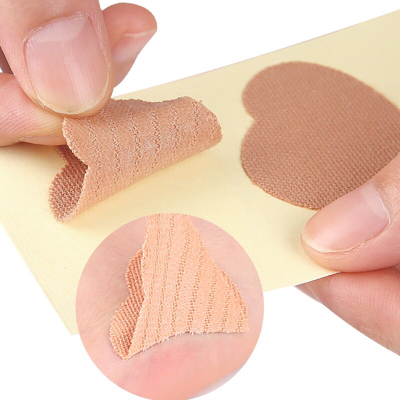Heel Stickers Manufacturer - Cotton Adhesive Pads Blister Prevention Anti-wear for Feet Fabric Padding Bandages