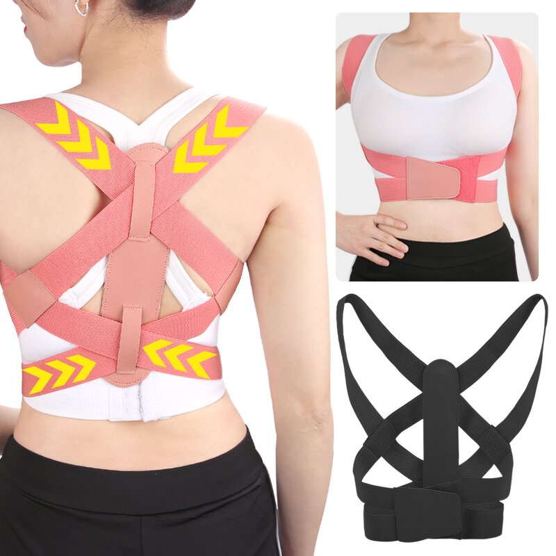 Posture Corrector Manufacturer - for Women Men Adjustable Upper Back Brace for Hunchback Support Upright Back Straightener