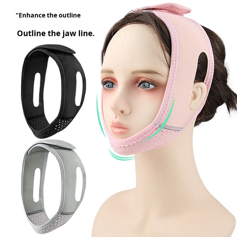 Double Chin Face Bandage Manufacturer - Sleep Anti-Mouth Breathing Strap Nasolabial Fold Tightening Masseter Mask with Closure