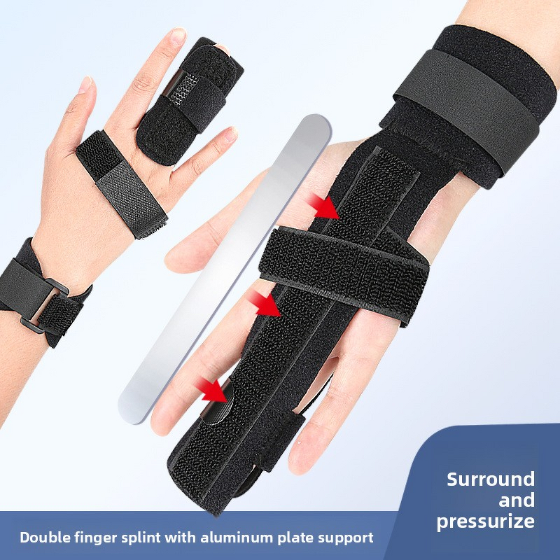 Trigger Finger Splint Manufacturer - Full Hand Wrist Brace Support Adjustable Locking Straightener Straightening Immobilizer Treatment