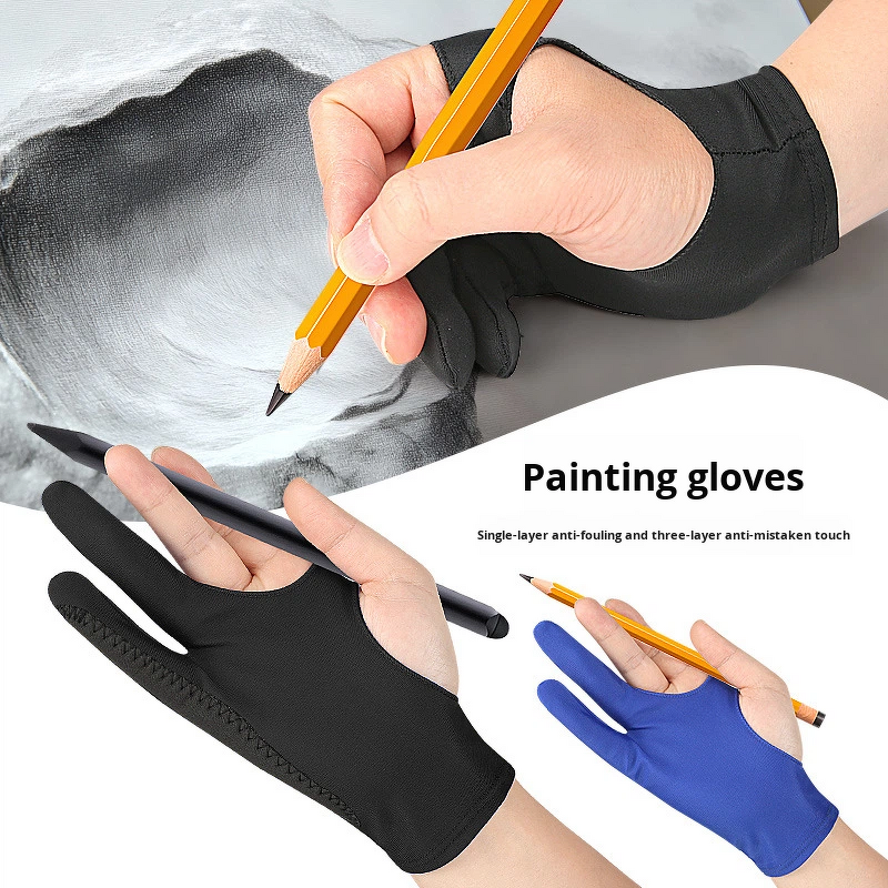 Artist Drawing Gloves Manufacturer - for Digital Tablet Paper Sketching Suitable for Left Right Hand Artist