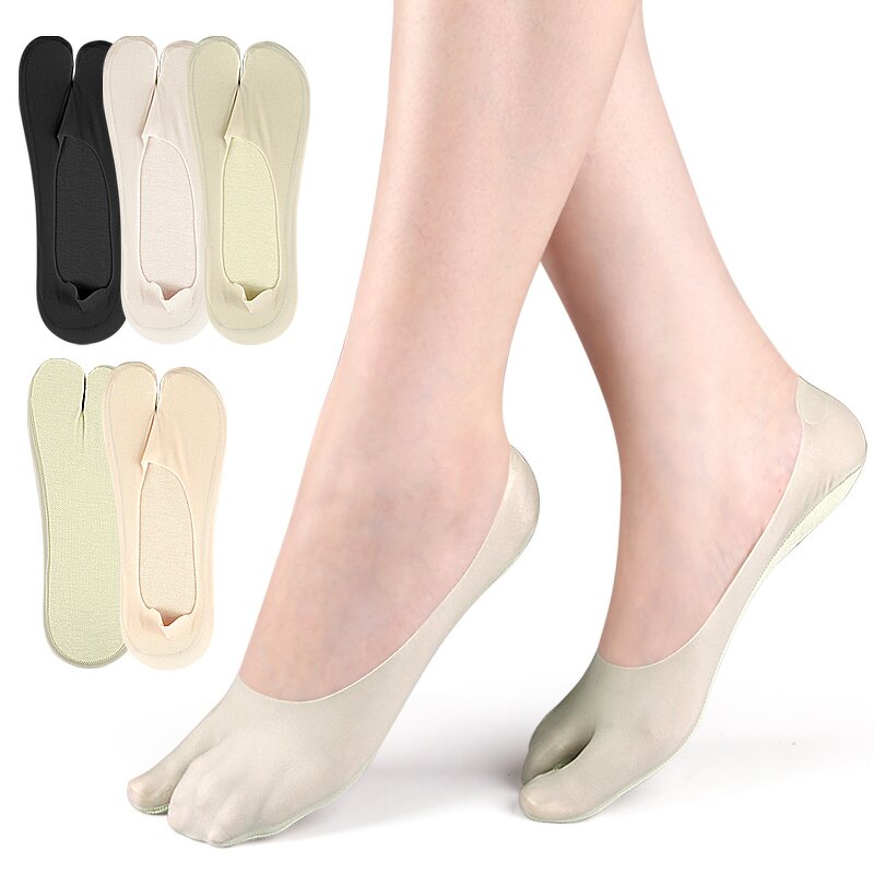 No-show Socks Manufacturer - Women Low Cut Japanese Style 2 Toe Split for Flip Flop Sandal