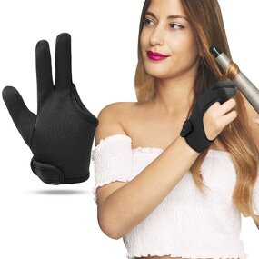Heat Resistant Gloves Manufacturer - 3 Finger Mittens Protection for Barber Hair Styling Curling