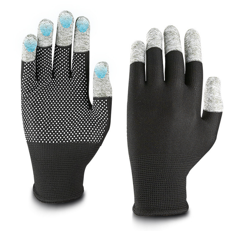 Touchscreen Gloves Manufacturer - Lengthened Five-finger for Electronic Musical Instruments Gaming Anti-slip Nylon PVC