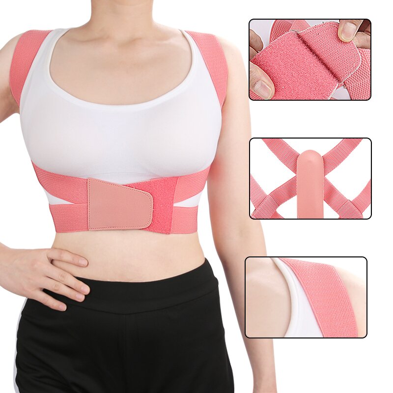 Posture Corrector Manufacturer - for Women Men Adjustable Upper Back Brace for Hunchback Support Upright Back Straightener