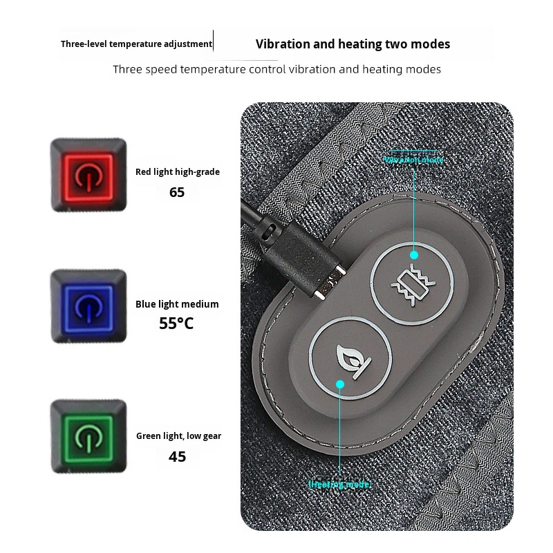 USB Heated Scarf Manufacturer - Rechargeable Neck Heating Pad Warmer Three Temp Setting Winter Gift