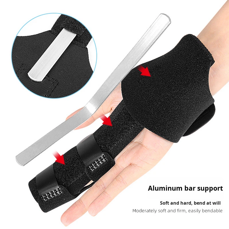 Trigger Finger Splint Manufacturer - Adjustable Two-Finger Full-Hand Wrist Brace Support OK Cloth Composite SBR Straightening Immobilizer
