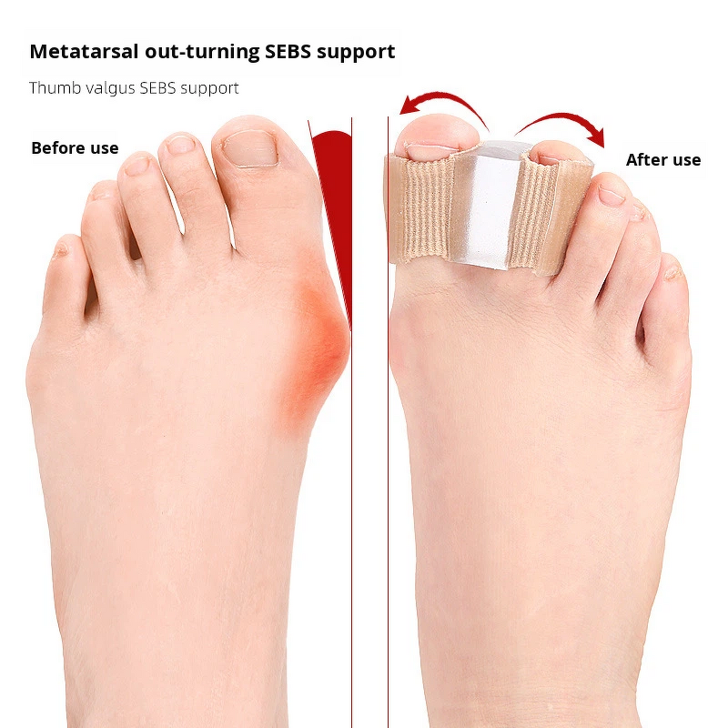Bunion Toe Separators Manufacturer - for Overlapping Toes Women Men Gel Toe Spacers Bunion Corrector with 2 Loops for Feet Toe Straightener