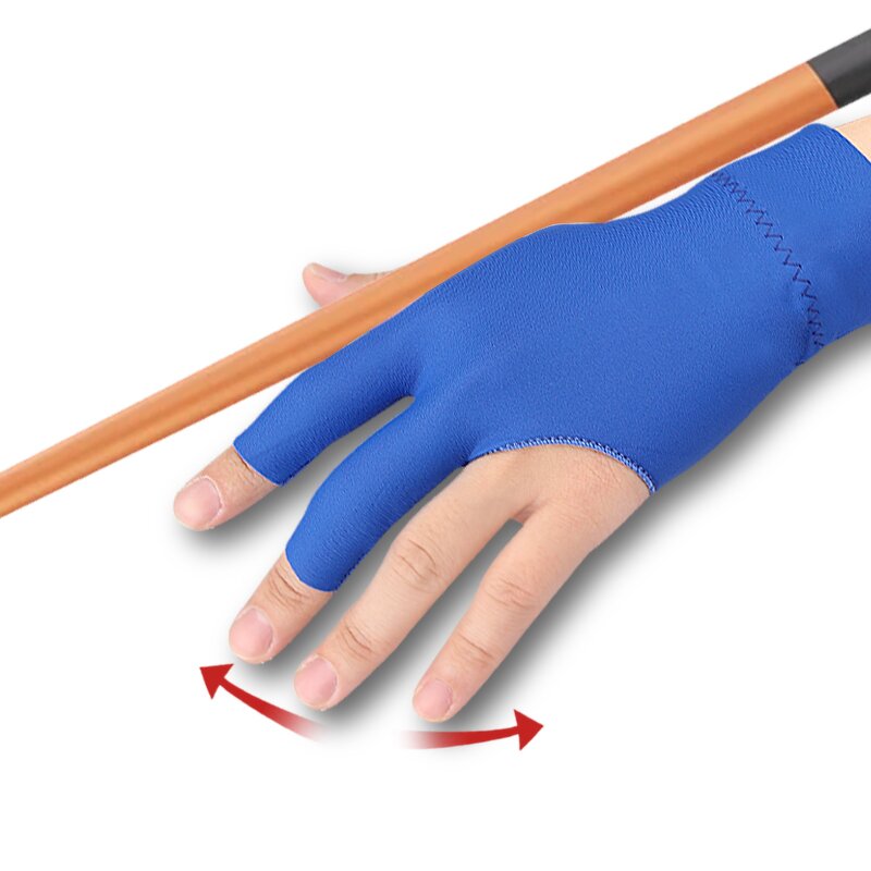Billiards Gloves Manufacturer - 3 Finger Pool Cue Nylon Table Left Right Hand Universal Shooter Cue Sports