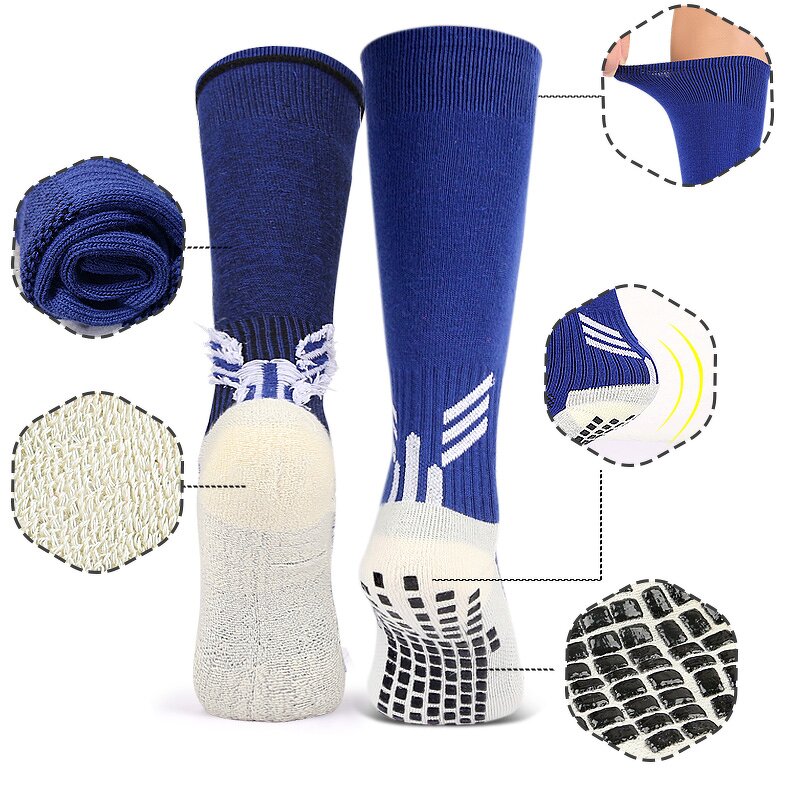 Grip Soccer Socks Manufacturer - Anti Slip Athletic for Football Basketball Sports Non Slip with Grip