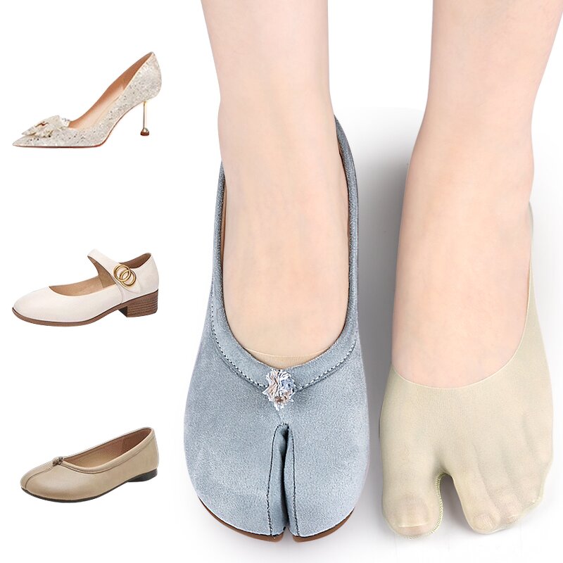 No-show Socks Manufacturer - Women Low Cut Japanese Style 2 Toe Split for Flip Flop Sandal