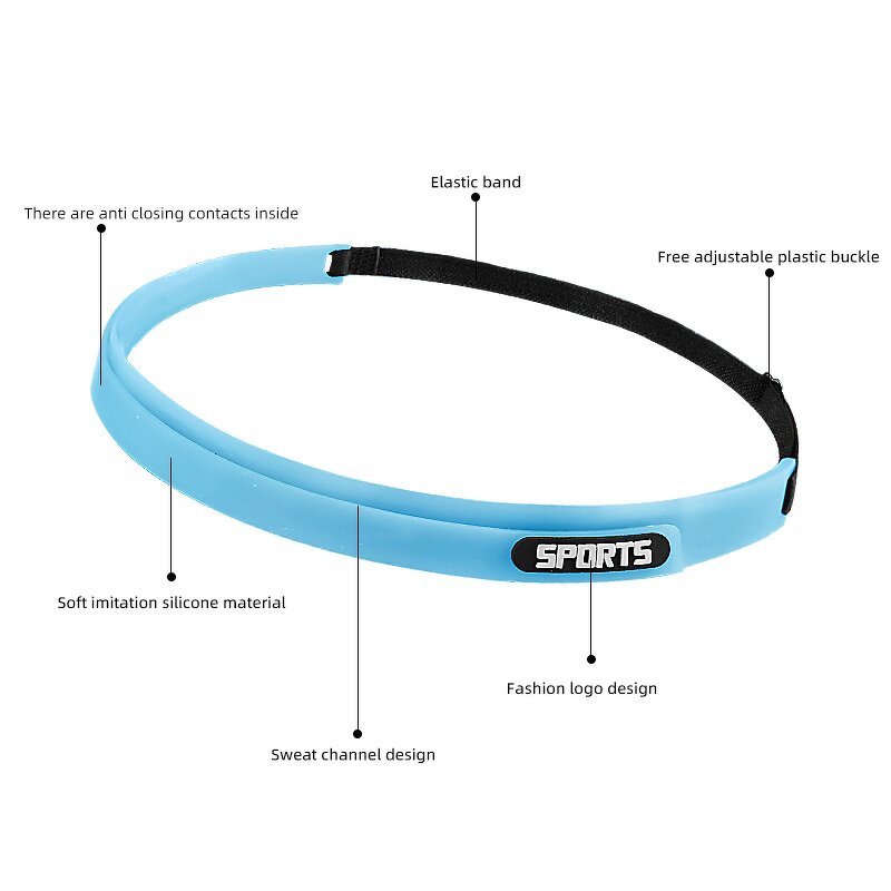 Headbands Manufacturer - Skinny for Women Men Elastic Non Slip Grip Lightweight Comfortable Thin