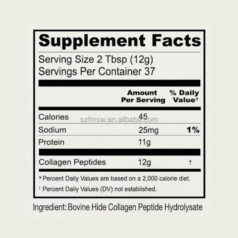 Bovine Collagen Peptide Powder Manufacturer - Premium Grass Fed Type 1 3