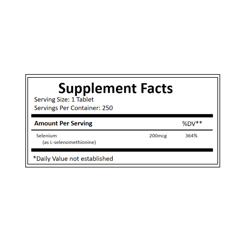 Selenium Supplements Factory - OEM/ODM 200mcg Mineral Immune Antioxidant