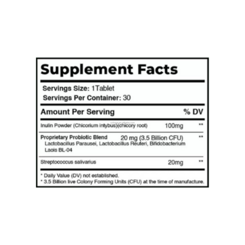 Oral Probiotics Factory - OEM/ODM ProDentim 30 Tablets Teeth Gums Private