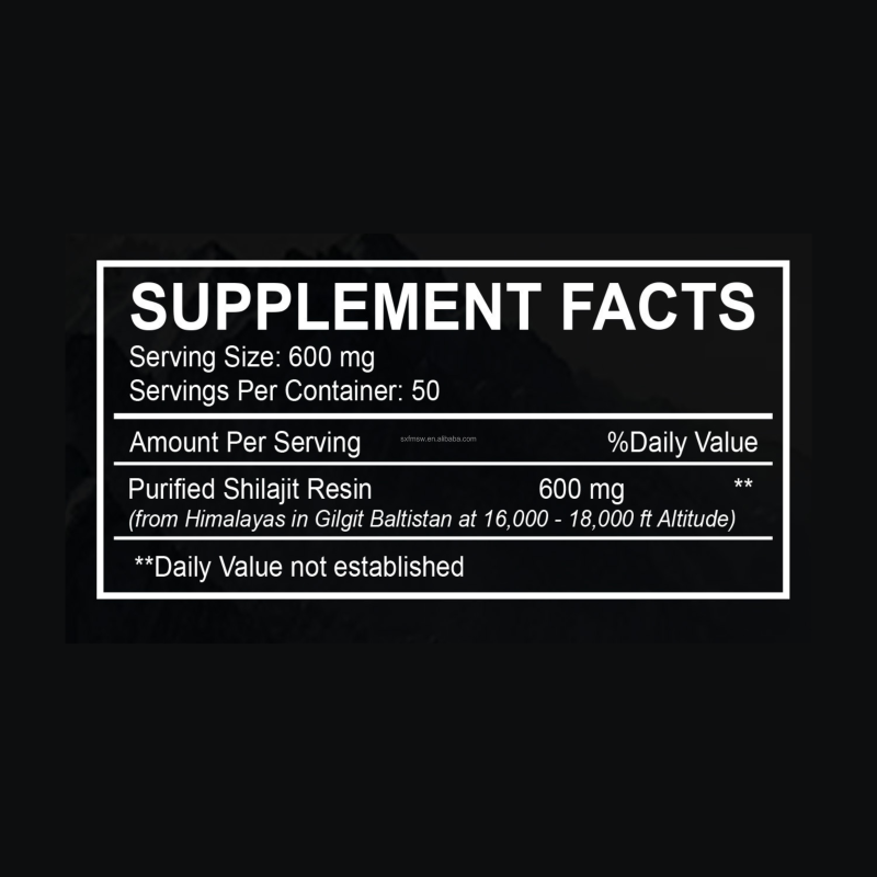 Shilajit Resin Factory - OEM/ODM Private Label Optimal Health for Adults