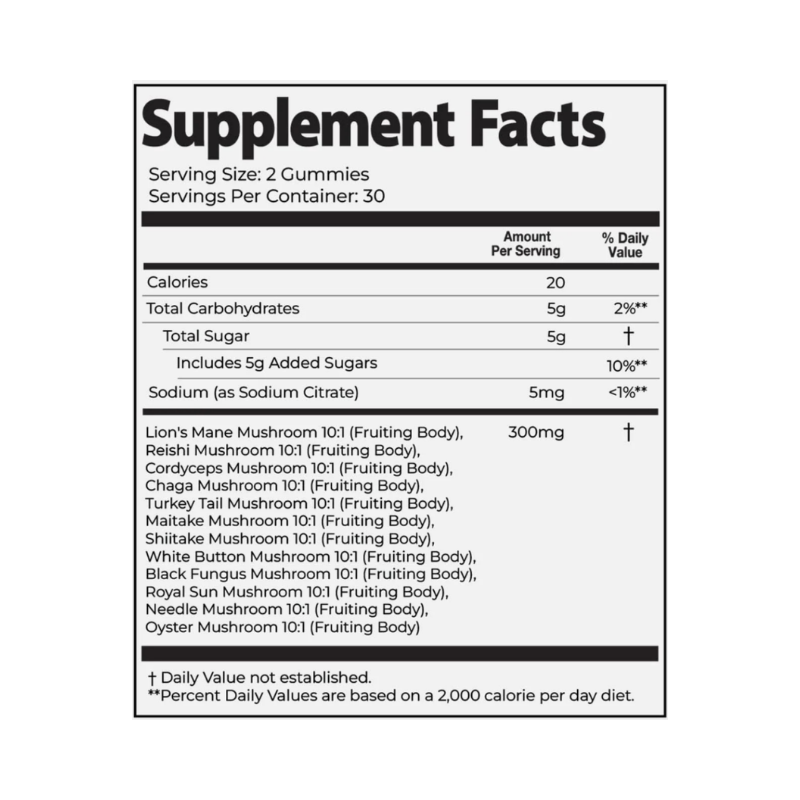 Lion's Mane Gummies Factory - OEM/ODM Premium Mushroom 60 Pellet Extract