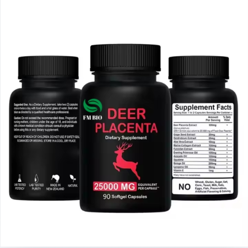 Deer Placenta Softgels Manufacturer - OEM/ODM Cross Border Amazon Supply