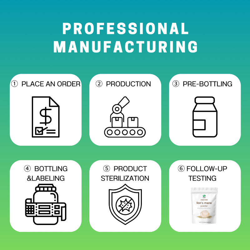 Lion's Mane Powder Factory - OEM/ODM Organic Extract Cognitive Support