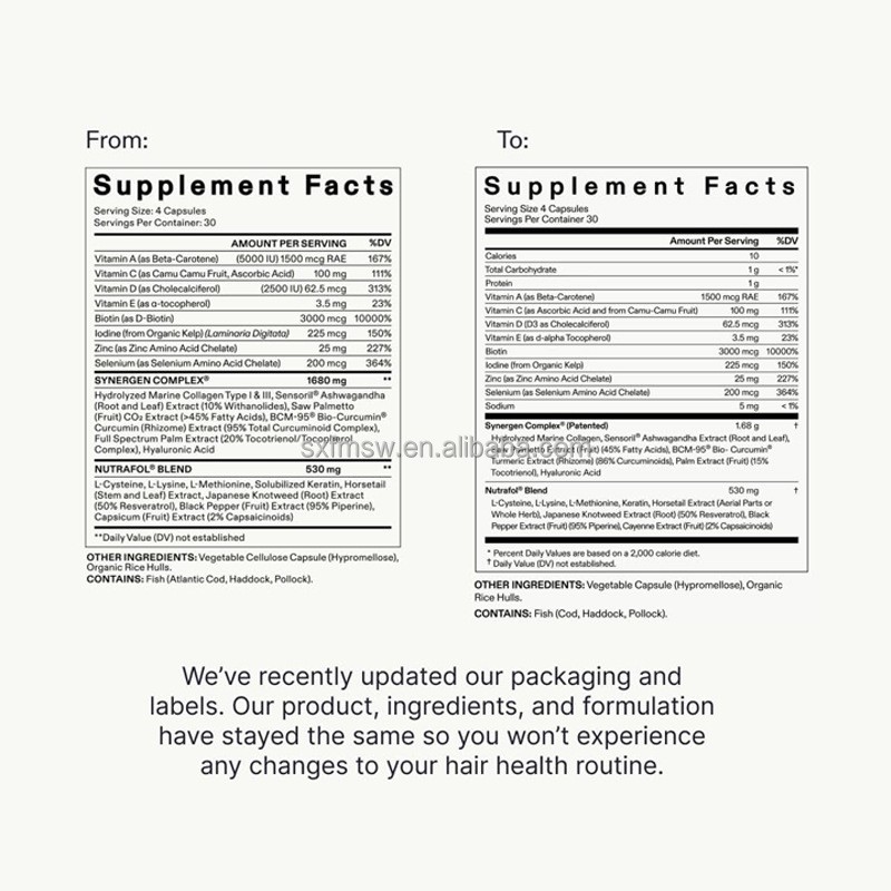 Scalp Care Capsules Manufacturer - OEM/ODM Hair Regeneration Multivitamin Plant