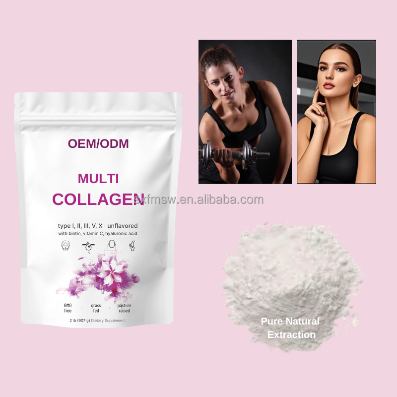 Collagen Complex Powder Manufacturer - 5 Type I II III V X with Biotin